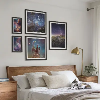 Galaxisok kozmikus tájképei képkészlet nappaliba