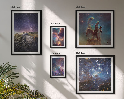 Képkészlet nappaliba Galaxisok kozmikus tájképei