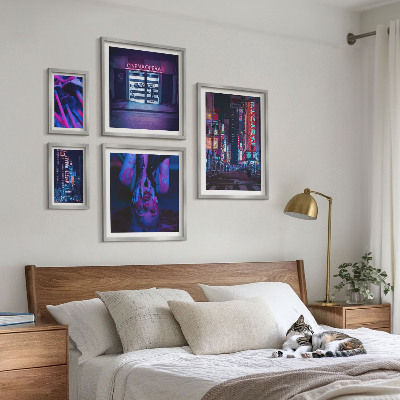 Prémium keretezett kép válogatás Neon éjszakai városképek
