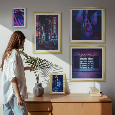Prémium keretezett kép válogatás Neon éjszakai városképek