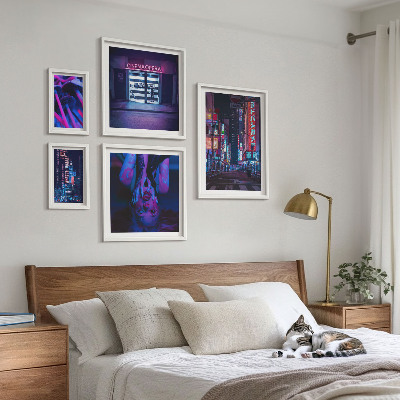 Prémium keretezett kép válogatás Neon éjszakai városképek