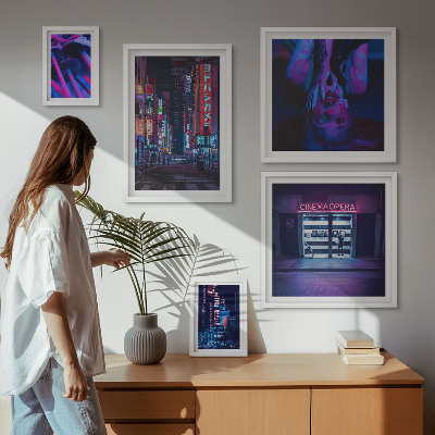 Prémium keretezett kép válogatás Neon éjszakai városképek
