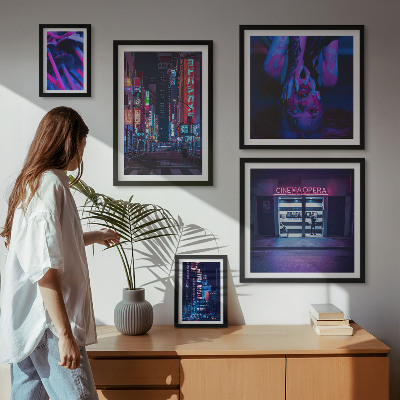 Prémium keretezett kép válogatás Neon éjszakai városképek