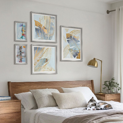 Dekorációs kép készlet nappaliba Modern növényi motívumok