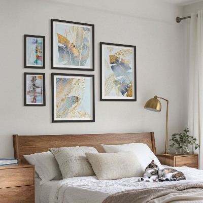 Dekorációs kép készlet nappaliba Modern növényi motívumok