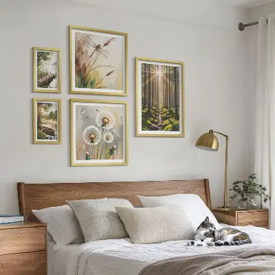 Erdőtáj természet és béke prémium keretezett kép válogatott kategória