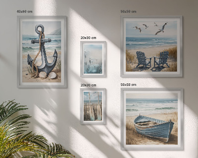 Dekorációs kép készlet nappaliba Tengerparti stílus inspirációk tenger strand