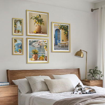 Képkészlet nappaliba Citromos napfény inspirációk