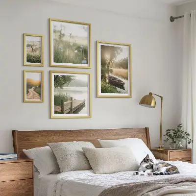 Zöld víz nyugodt tájai prémium keretezett képválogatás