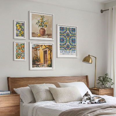 Prémium keretezett kép válogatás Olasz citrusfélék mediterrán stílusban