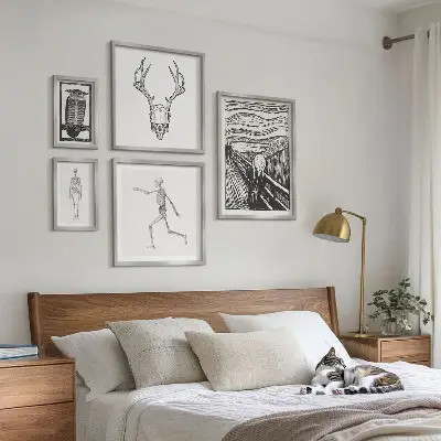 Szürrealista művészeti alkotás természet és ember témájú prémium keretezett képválogatás