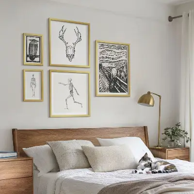 Szürrealista művészeti alkotás természet és ember témájú prémium keretezett képválogatás