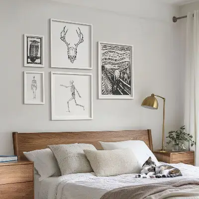 Szürrealista művészeti alkotás természet és ember témájú prémium keretezett képválogatás