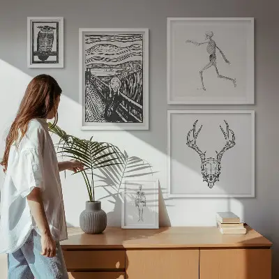 Szürrealista művészeti alkotás természet és ember témájú prémium keretezett képválogatás