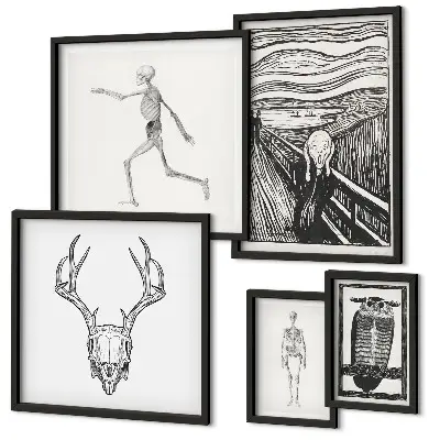 Szürrealista művészeti alkotás természet és ember témájú prémium keretezett képválogatás