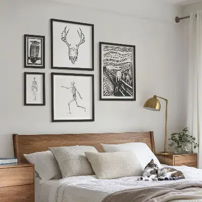 Szürrealista művészeti alkotás természet és ember témájú prémium keretezett képválogatás