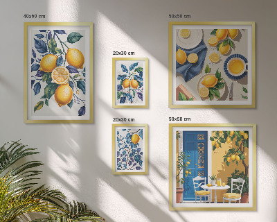 Képkészlet nappaliba Citrusos provence-i konyha
