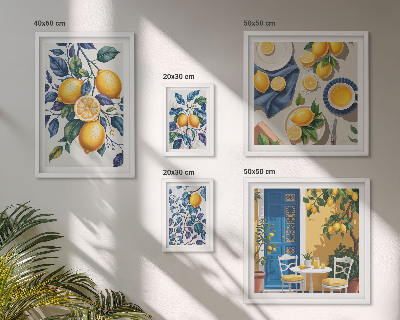 Képkészlet nappaliba Citrusos provence-i konyha