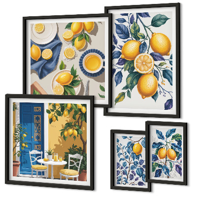 Képkészlet nappaliba Citrusos provence-i konyha