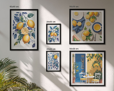 Képkészlet nappaliba Citrusos provence-i konyha