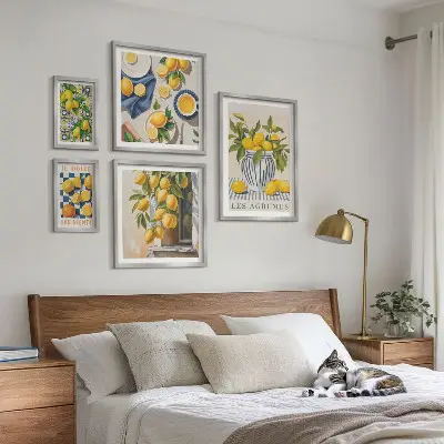 Citrusos provence-i dekorációk prémium keretezett képválogatás