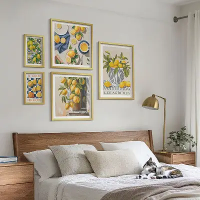 Citrusos provence-i dekorációk prémium keretezett képválogatás