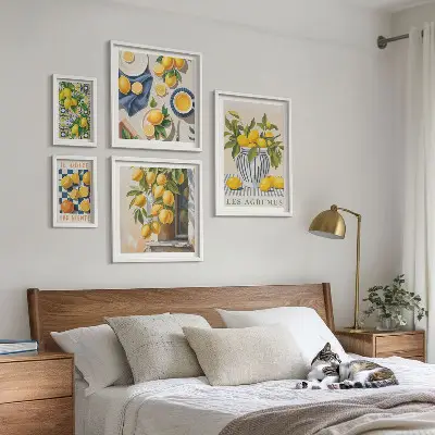 Citrusos provence-i dekorációk prémium keretezett képválogatás
