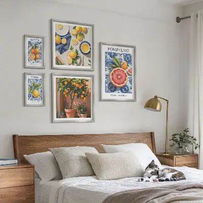 Citrusos vintage dekorációs képek prémium keretezett válogatás