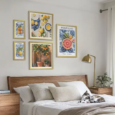 Citrusos vintage dekorációs képek prémium keretezett válogatás