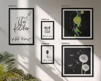 Konyhai inspirációk szeretettel prémium keretezett képválogatás