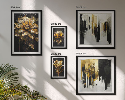 Dekorációs kép készlet nappaliba Virágmotívumok, elegancia, modernitás
