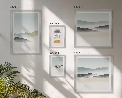 Absztrakt természeti tájak prémium keretezett kép válogatás