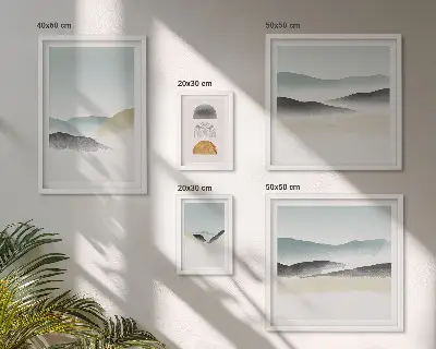 Absztrakt természeti tájak prémium keretezett kép válogatás