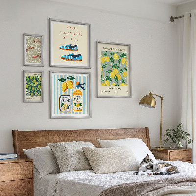 Képkészlet nappaliba Gyümölcsös vintage inspirációk