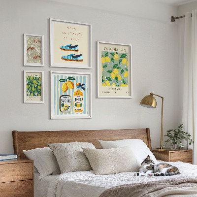 Képkészlet nappaliba Gyümölcsös vintage inspirációk
