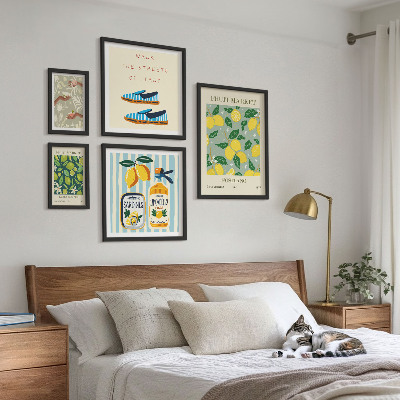 Képkészlet nappaliba Gyümölcsös vintage inspirációk