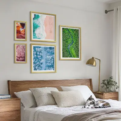Természetes zöld tájak prémium keretezett képválogatás