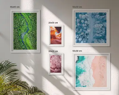 Természetes zöld tájak prémium keretezett képválogatás