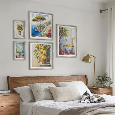 Képkészlet nappaliba citrusos inspirációk napsütéses hangulattal