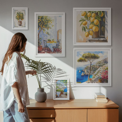 Képkészlet nappaliba Citrusos inspirációk, napsütés