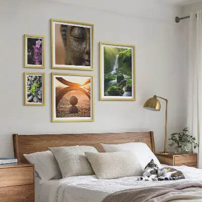 A természet harmóniája minimalista keretezett kép prémium válogatás