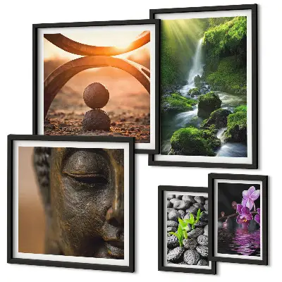 A természet harmóniája minimalista keretezett kép prémium válogatás