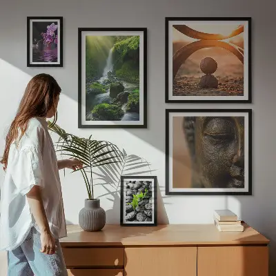 A természet harmóniája minimalista keretezett kép prémium válogatás