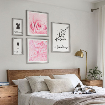 Dekorációs kép készlet nappaliba Konyhai inspirációk rózsák kiegészítők