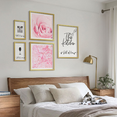 Dekorációs kép készlet nappaliba Konyhai inspirációk rózsák kiegészítők