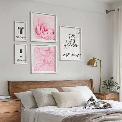 Dekorációs kép készlet nappaliba Konyhai inspirációk rózsák kiegészítők