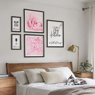 Dekorációs kép készlet nappaliba Konyhai inspirációk rózsák kiegészítők