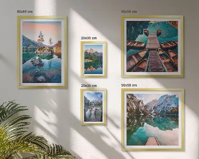 Hegyi tavak festőisége képkészlet nappaliba