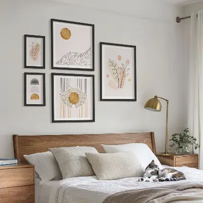 Stílusos minimalista növények prémium keretezett kép válogatás