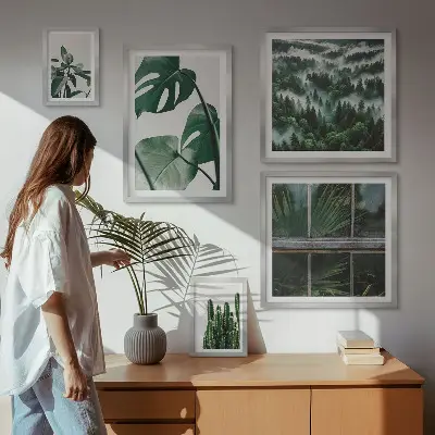 Növényi inspirációk a trópusokról prémium keretezett kép válogatás